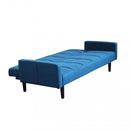 Divano Letto Anson 194x83x74 cm in Tessuto Blu melange-3