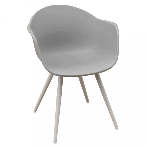 sconto Chaise Sestriere 61x61x80 h cm en plastique gris tourterelle