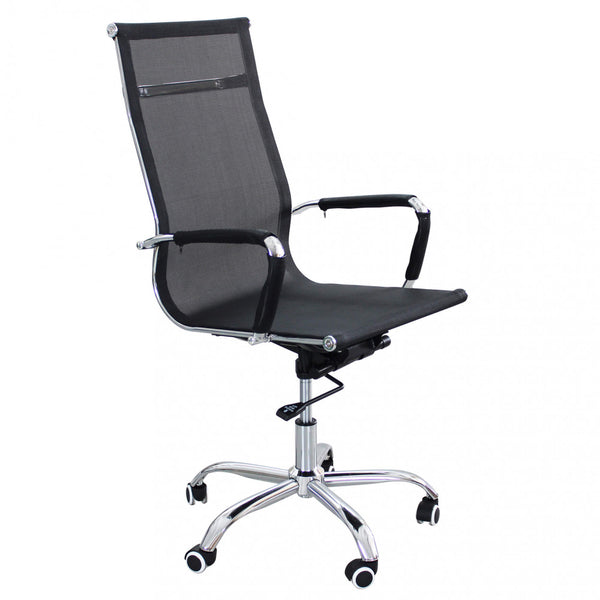 acquista Fauteuil de bureau Kristy 60x60x115/125 h cm en polyuréthane noir