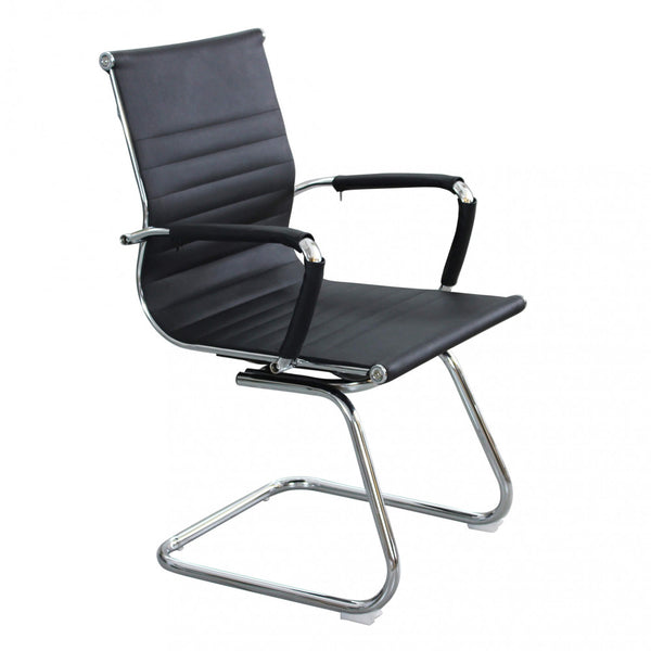 Fauteuil de bureau Kyra 60x60x95 h cm en polyuréthane noir acquista