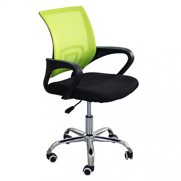 Fauteuil de bureau Titty gris clair 52x56,5x85/95 h cm en polyuréthane noir acquista