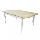 Tavolo Cross Allungabile 160x100x76 cm  in Legno Bianco-1