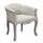 Fauteuil Coreen en Tissu 61x61x71 h cm en Bois Beige