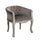 Fauteuil Coreen en Velours Taupe 61x61x71 h cm en Dove Wood