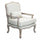 Fauteuil Christy en Tissu 64x72x92 h cm en Bois Beige