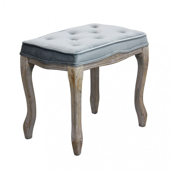 prezzo Tabouret Marly 50x36x47 h cm en Velours Gris