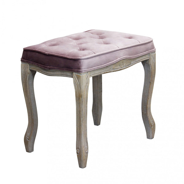 online Tabouret Marly 50x36x47 h cm en Velours Rose