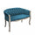 Canapé Coleman 107x61x70 h cm en Velours Bleu