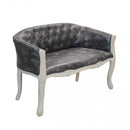 Divano Coleman 107x61x70 h cm in Similpelle Grigio scuro-1