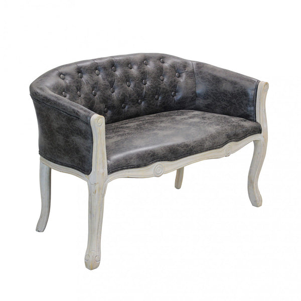 Canapé Coleman 107x61x70 h cm en similicuir gris foncé online