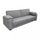 Canapé-lit Darell 228x85x89 cm en tissu gris clair