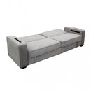 Divano Letto Darell 228x85x89 cm in Tessuto Tortora-2