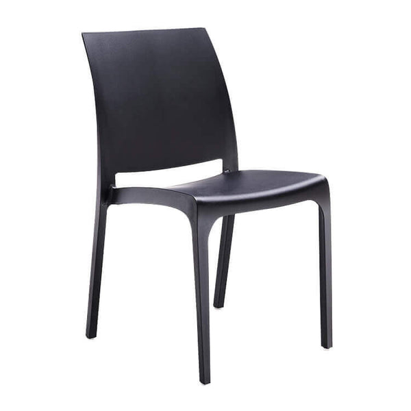 Chaise de jardin Volga 46x54x80 h cm en polypropylène noir online