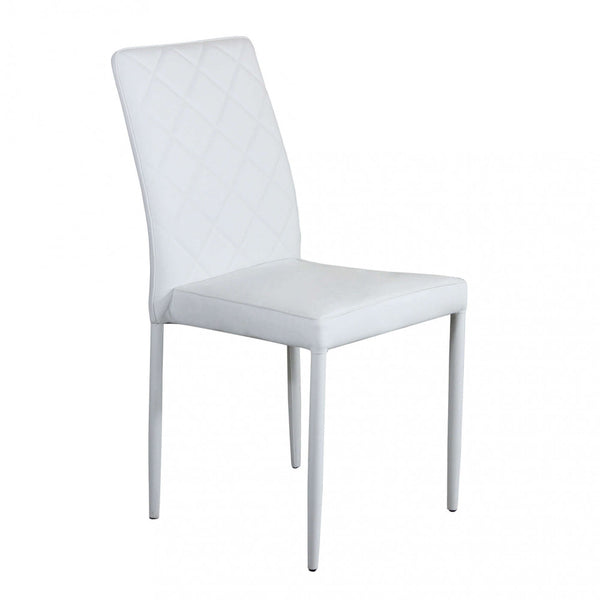 online Chaise Blossom 41x50x91 h cm en similicuir blanc