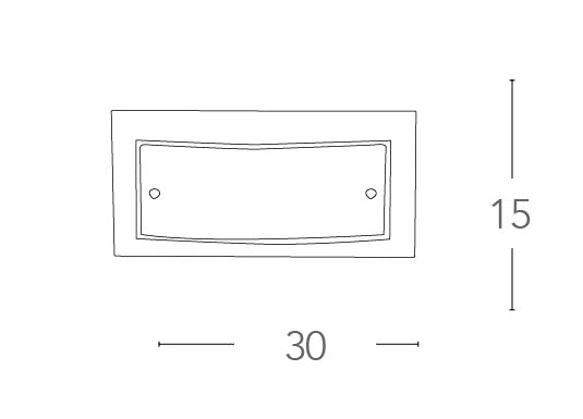 Applique Moderna Quadrata Doppio Vetro Bianco Satinato Bordo Trasparente Lampada da Parete E27 Ambiente I-061228-3-2