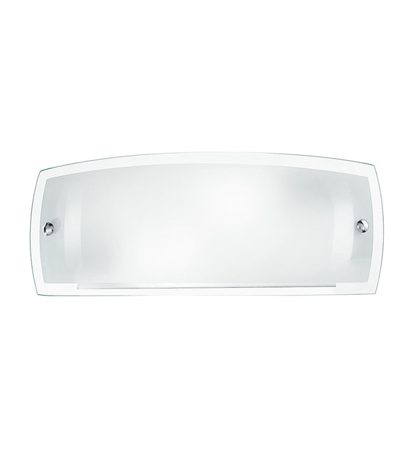 Applique Lampe Moderne Verre Bord Transparent Intérieur Blanc Brillant E27 prezzo