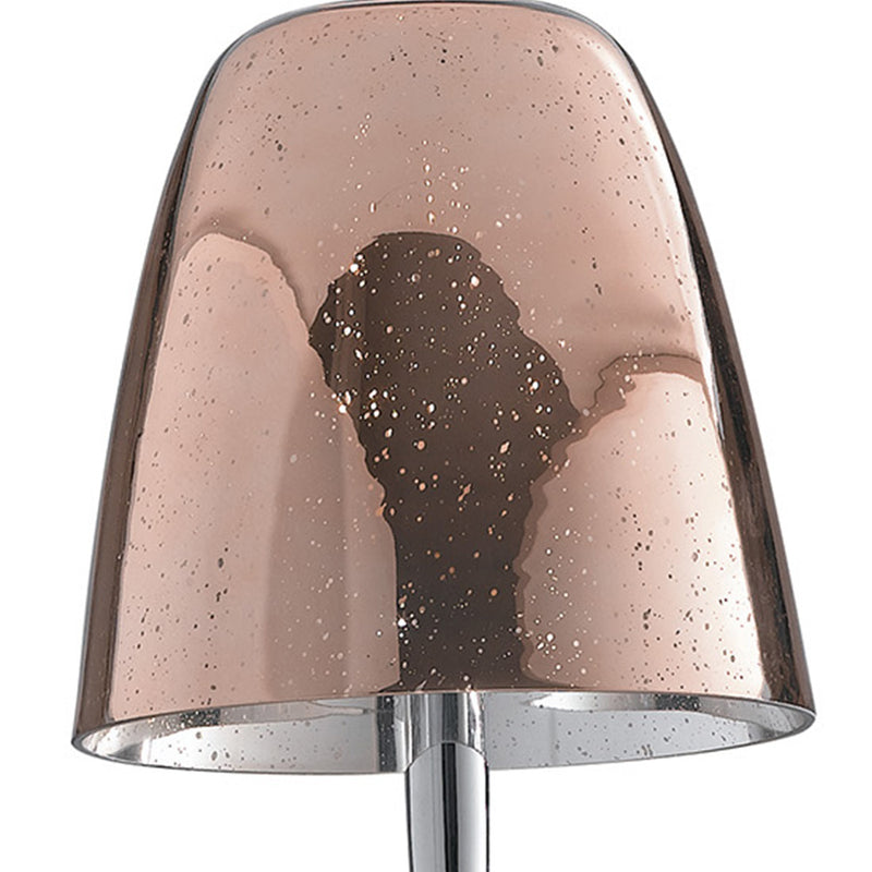 Lampada da terra Vetro Galvanico Cromo Bronzo Metallo Piantana Moderna E27 Ambiente I-ARES-PT1-2