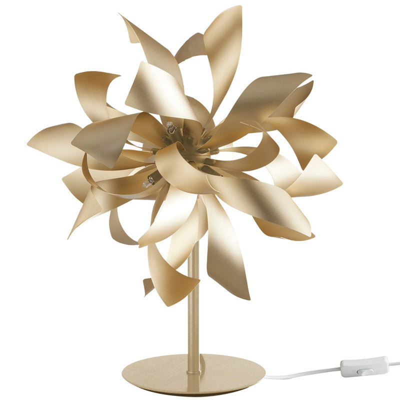 Lampada da Tavolo Oro Alluminio decoro Moderno Interno G9 Ambiente I-BLOOM-L-1