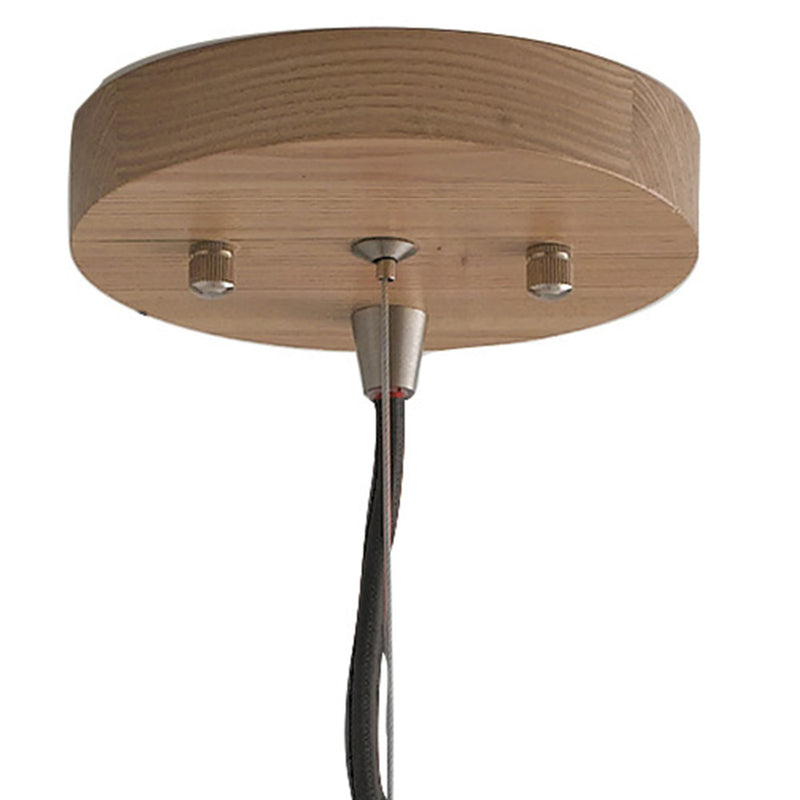 Sospensione Rustica in Legno Naturale Lampadario Moderno E27 Ambiente I-CALDER-S30-2