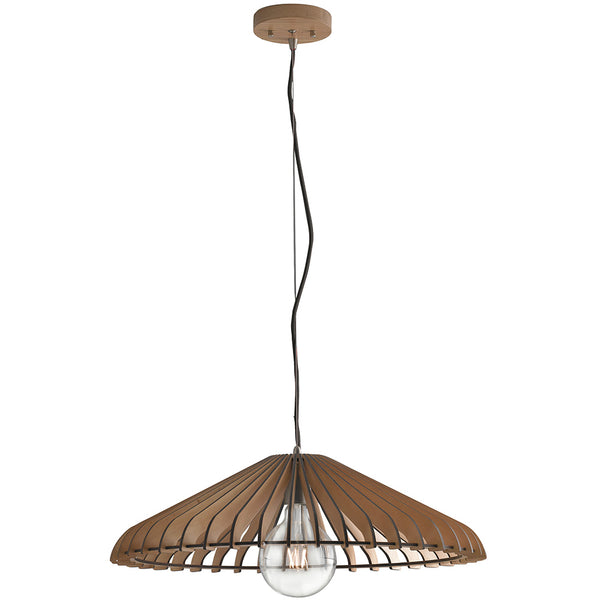 Lustre à suspension vintage rustique en bois naturel E27 acquista