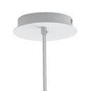 Lampadario Sospeso Metallo Bianco Anelli Concentrici Interno Moderno E27 Ambiente I-CLUB-S50-3