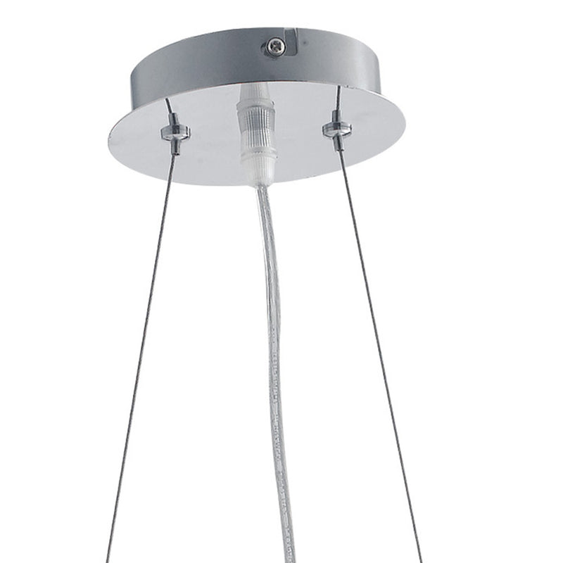 Lampadario a Sospensione Moderno Vetro Decoro Glitterato Interni E27 Ambiente I-CONCEPT/S60-3