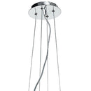 Lampadario a Sospensione Circolare Cristalli K9 Squadrati Metallo Classico E27 Ambiente I-CONCERT/S5-2