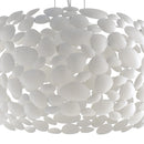 Lampadario a sospensione Metallo Bianco decoro simil Sassi E27 Ambiente I-DIONISO-S48-2