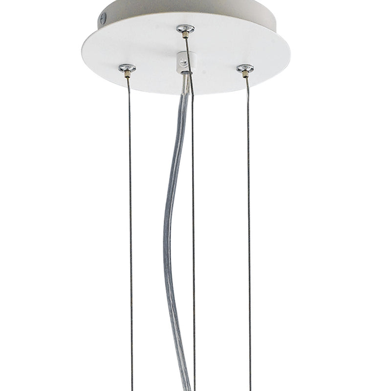 Lampadario a sospensione Metallo Bianco decoro simil Sassi E27 Ambiente I-DIONISO-S48-3