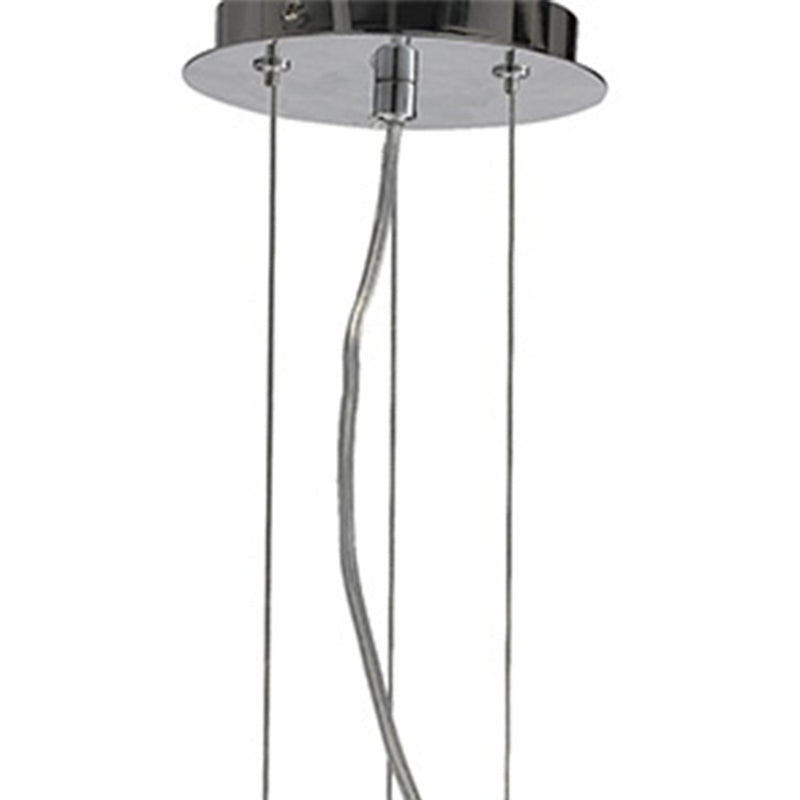 Lampadario decoro simil Sassi Metallo Cromato Sospensione Moderna E27 Ambiente I-DIONISO-S48-CR-3