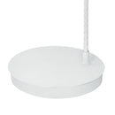 Lampada Arco Metallo Bianco Paralume Tessuto Bianco Piantana Moderna E27 Ambiente I-DREAM/PT-3