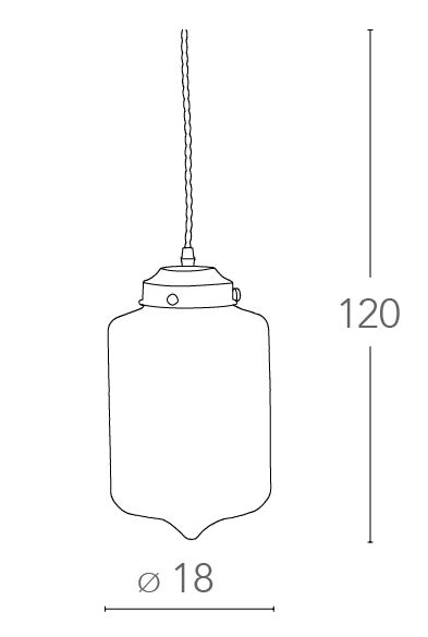 Lampadario Sospensione Diffusore Trasparente Metallo Rustico E27 Ambiente I-EVELYN-S1-4