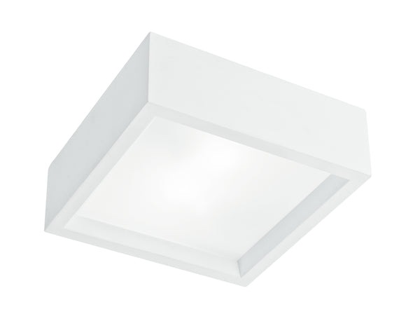 online Encastré Plafond Bas Spot Carré Plastre Peignable Diffuseur E27 Intec I-GABRIEL/PL25Q