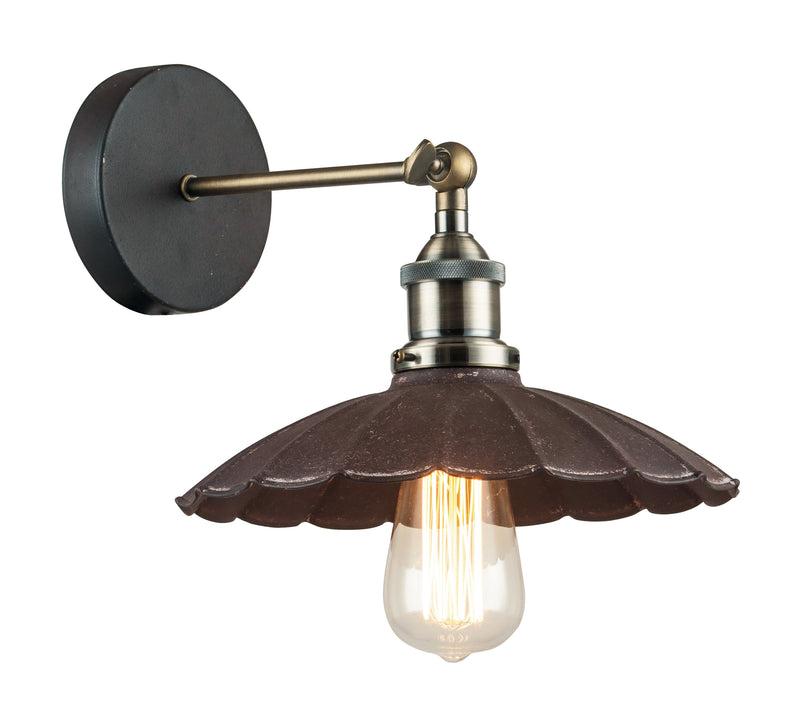 Applique Smerlettata Metallo Invecchiato Lampade da Parete Rustiche Vintage E27 Ambiente I-GREASE-AP-1