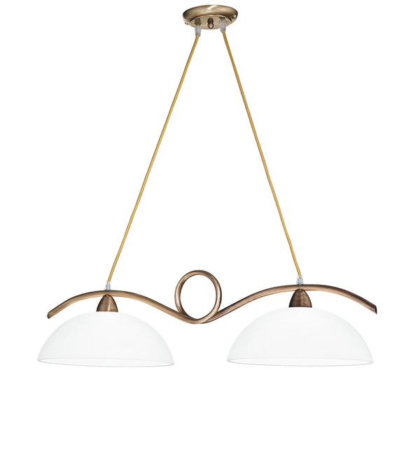 Suspension Billard Métal Bronze diffuseurs verre Lustre Moderne E27 prezzo