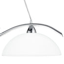 Sospensione Biliardo Cromato Metallo diffusori Vetro Moderno Interno E27 Ambiente I-HALLEY/2 CR-3