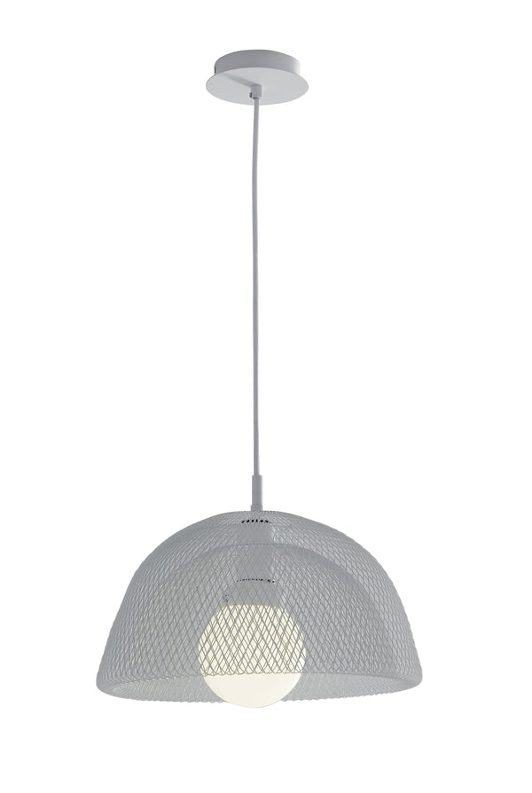 Lustre à suspension moderne en maille métallique blanche, intérieur E27 online