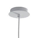 Lampadario Sospensione Moderna Rete in Metallo Bianco Interni E27 Ambiente I-HAREM-S37-2