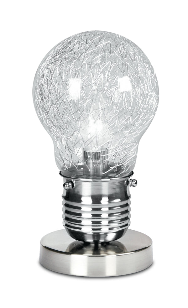 prezzo Lampe de Table ampoule en verre tissage fils d'aluminium lampe d'intérieur moderne E14