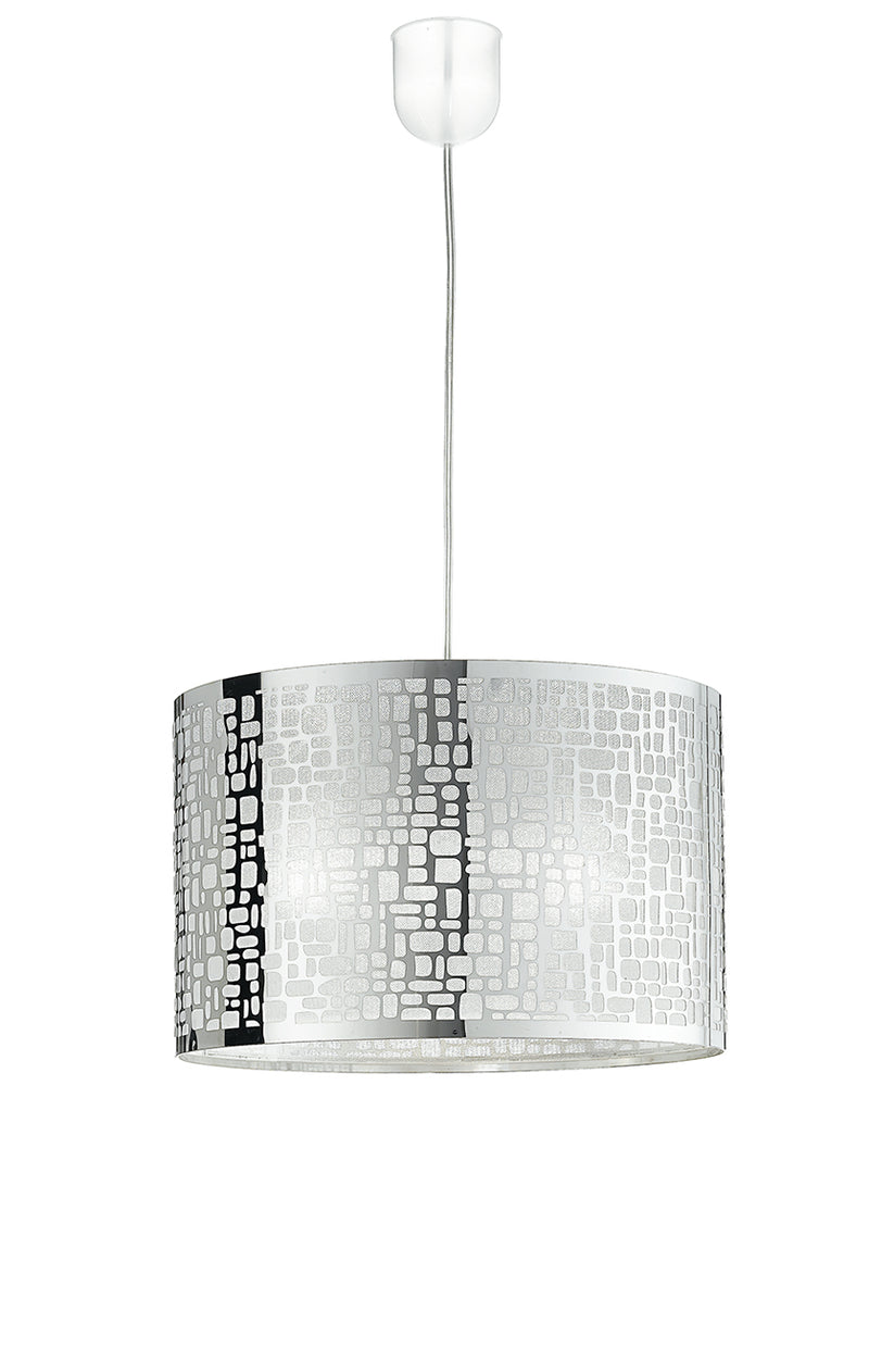 Lampadario a Sospensione Circolare Acciaio Intaglio Laser Moderno E27 Ambiente I-MAYA/S35-1