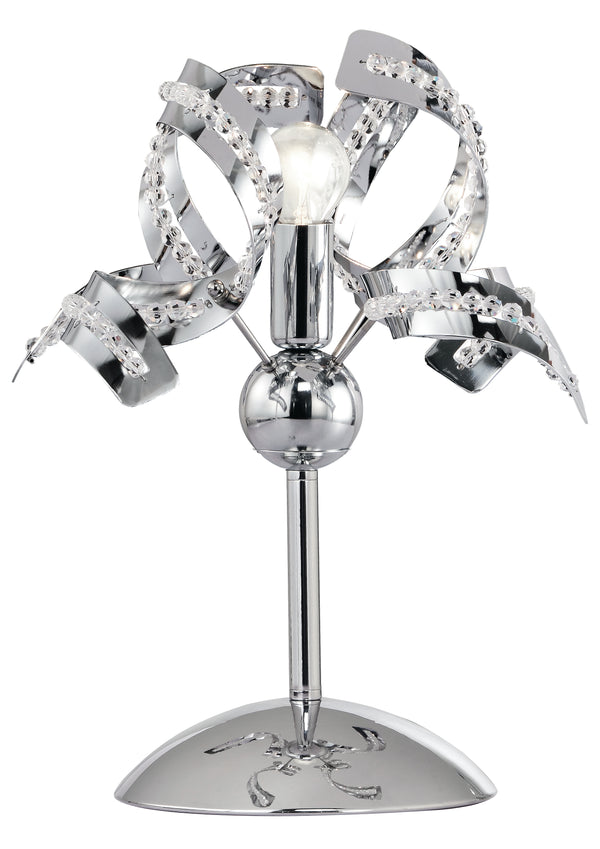 prezzo Lampe moderne en métal avec cristaux K9, décoration boucles, lampe de table d'intérieur E14