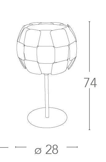 Lampada da Tavolo Moderna decoro Moderno Policarbonato Bianco E27 Ambiente I-NECTAR-L1-2