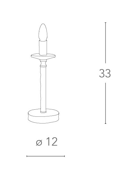 Lumetto Marrone Base Tonda Similpelle Finiture Cromo Cristallo K9 Lampada Moderna E14 Ambiente I-OTHELLO/L1-4