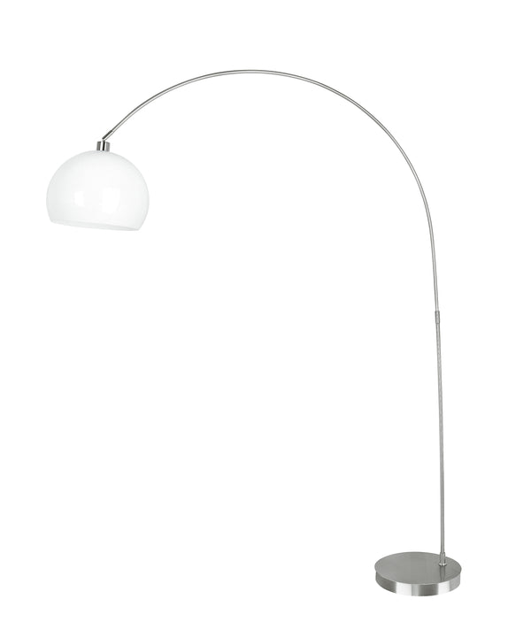 sconto Lampadaire Arc en Métal Blanc Intérieur Moderne E27