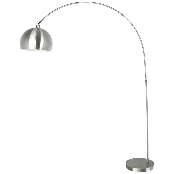 Lampe Arco en métal Nikel, lampadaire d'intérieur moderne E27 acquista