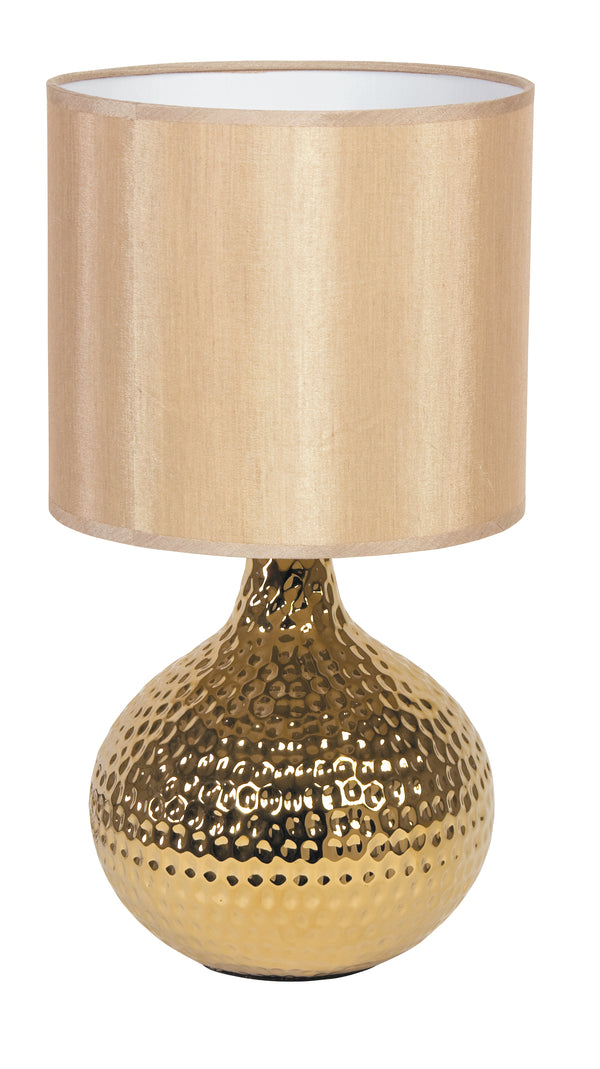 Abat jour Tige dorée Abat-jour en céramique PVC Lampe de table moderne E14 acquista
