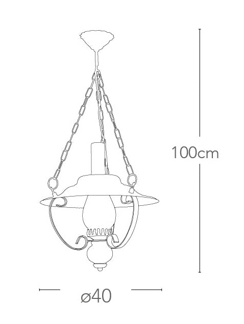 Sospensione Metallo Rametao Legno Diffusore Lampadario Rusitco Vintage E14 Ambiente I-SALOON/S40-4