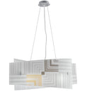 Lampadaro Sospeso Decoro Frecce Vetro Bianco Interno Moderno E27 Ambiente I-SEVENTY/S60-1