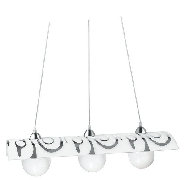 Lustre Suspension Décoration Abstraite Carrelage Chromé Diffuseur Moderne E27 Environnement I-SOUND/S3 sconto