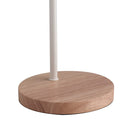 Lampada da Tavolo Minimal Metallo Bianco Base Legno Naturale Moderna Scrivania E14 Ambiente I-SUSHI-L-2